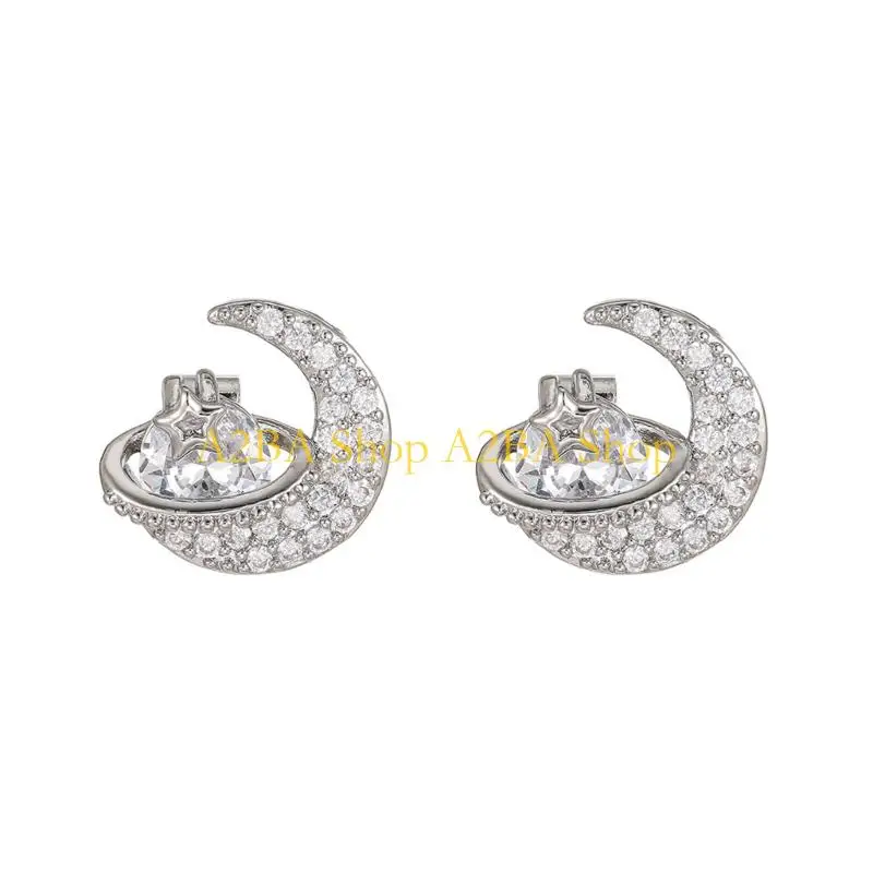 A2BA 1 Pair Fashionable Star Moon Alloy Ear Clip Attachment Earphone Charm For FreeClip 1 2 Earbuds Sound Enhancement
