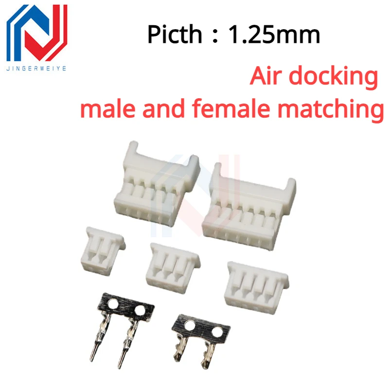 

20 Sets/lot JST 1. 25mm Spacing Male and Female Air Docking Male and Female Terminal Supporting Connector Connector 2p-10p