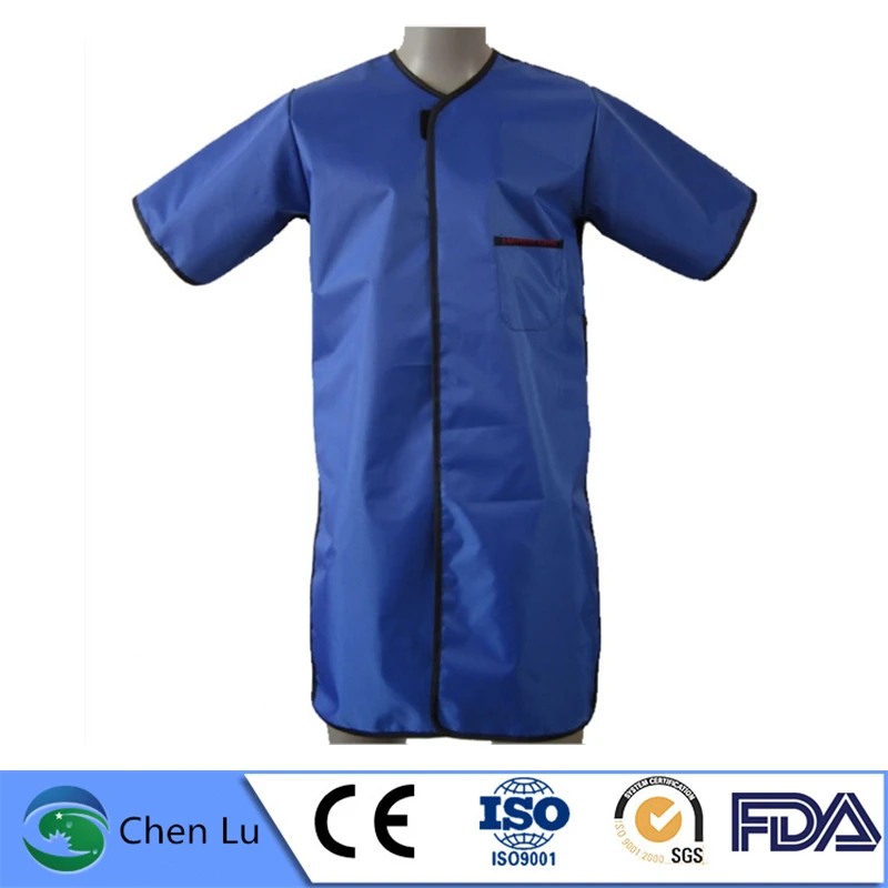 Soprabito di piombo a maniche corte protettivo dalle radiazioni Protezione radiologica dell'impianto di energia nucleare ospedaliera Abiti di piombo da 0,35/0,5 mmpb