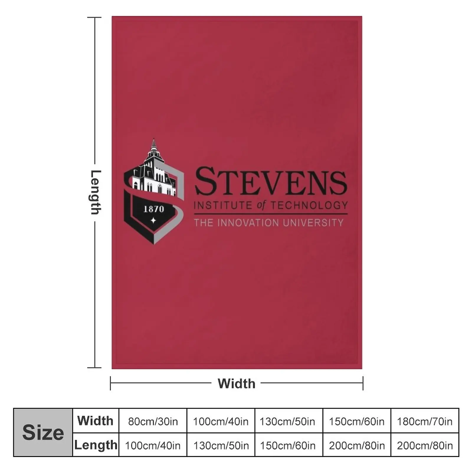 Stevens Institute of Technology Throw Blanket Luxury St Blanket Bed linens