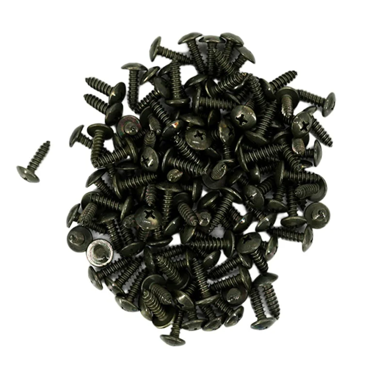 50Pcs Self-tapping Screws Car Metal Screw Fastener Clips Screw M5 Anti-rust Screw for Car Motorcycle Scooter ATV Moped E-bike