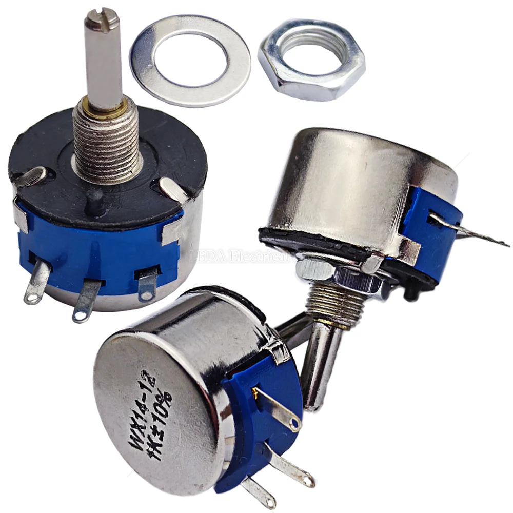 

1Pcs WX14-12 3W Single Lap Wirewound Potentiometers 1K 10K 20K 22K 56R 100R 220R 470R 2.2K 3.3K 4.7K 2K2 3K3 4K7