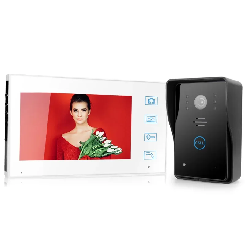 7 "WiFi ไร้สายสมาร์ทวิดีโออินเตอร์คอม1200TVL กล้องหน้าประตูบ้านวิดีโอระบบรักษาความปลอดภัย