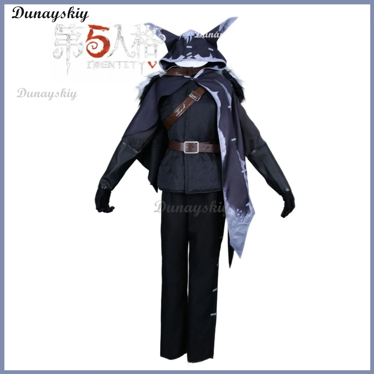 Anime Game Identiteit V Night Watch Ithaqua Cosplay Kostuum Jagers Pruik Cape Uniform Cape Tenue Halloween Carnaval Pak