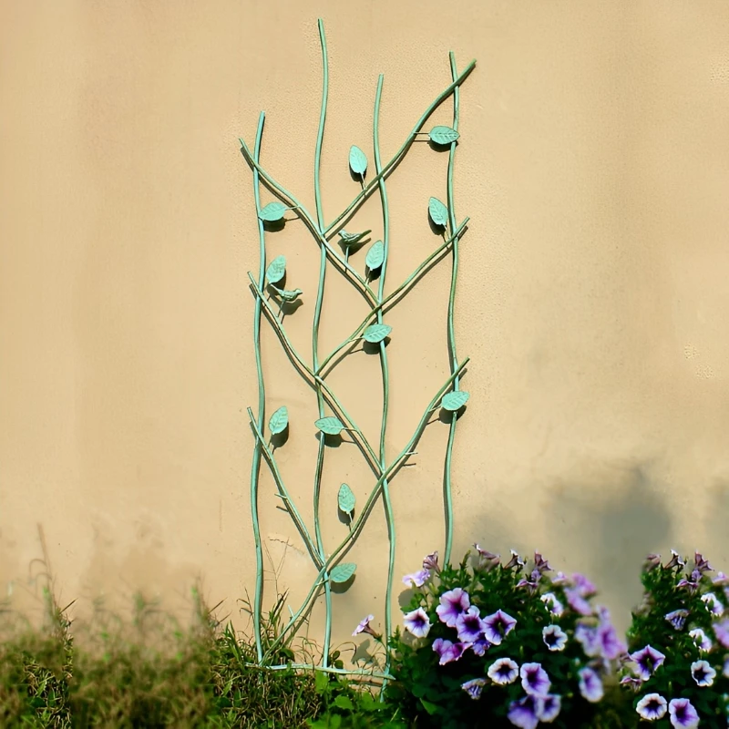 

Climbing vine frame wrought iron outdoor garden courtyard balcony plant wall rose clematis climbing
