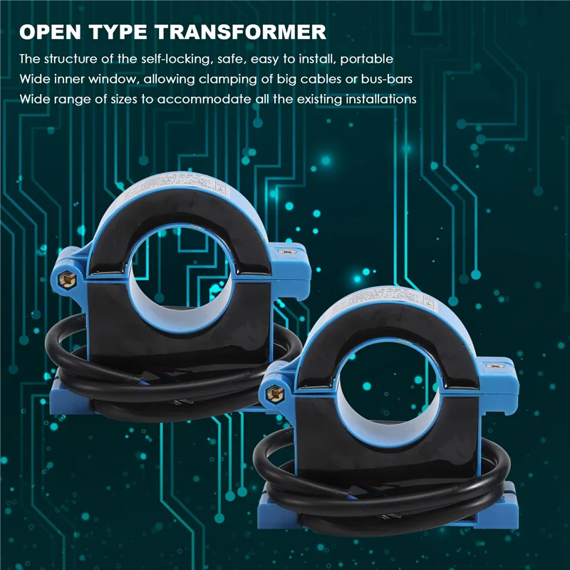 

ABEZ 3 шт./партия, небольшой трансформатор переменного тока Ct 100A/5A, трансформатор тока уровня переменного тока с разделенным сердечником, датчик Ct