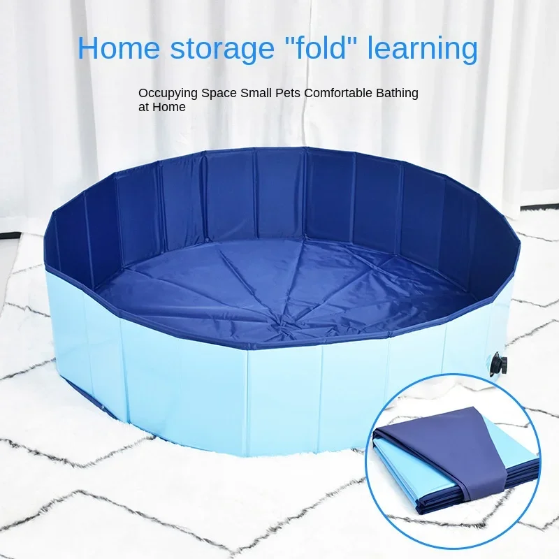 2024 Collapsible Pvc Pet Bath Tub Pet Shop Dog Bath Pool Multi-purpose Portable Animal Bath Tub Inflatable Hot Tub  Foldable