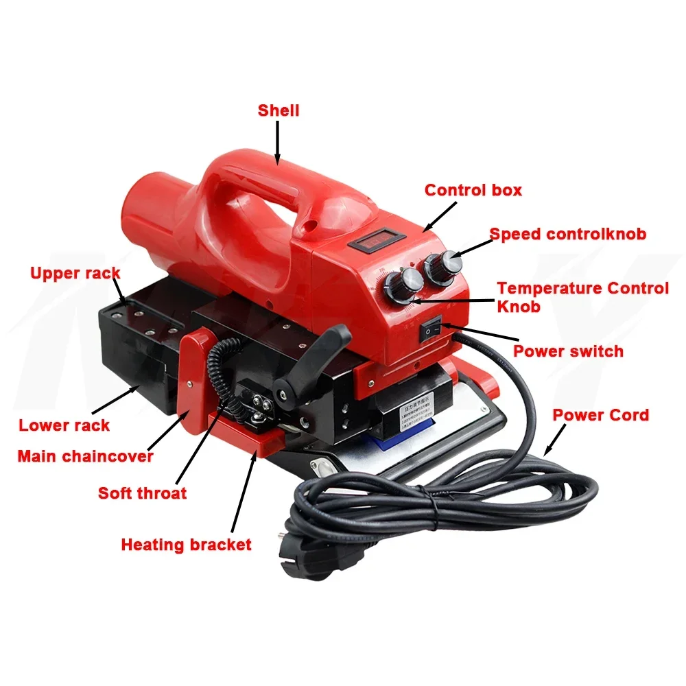 220V Automatic Geomembrane Welding Machine PVC Roll Tunnel Waterproof Board HDPE Double Track Hot Melt Climbing Welding Machine