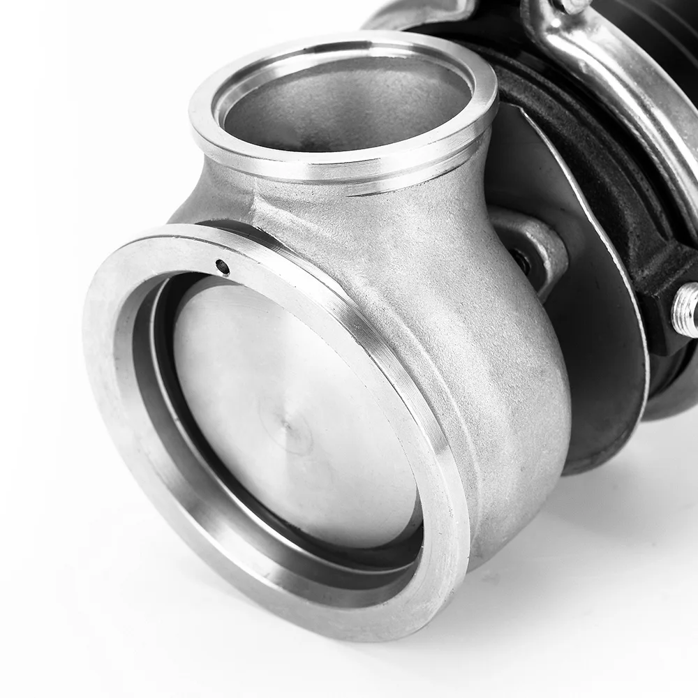 PQY - 60mm Wastegate Turbo External Kit With V-band Flange & Clamp Universal Turbo External Waste Gate For Turbo Manifold 5891BK
