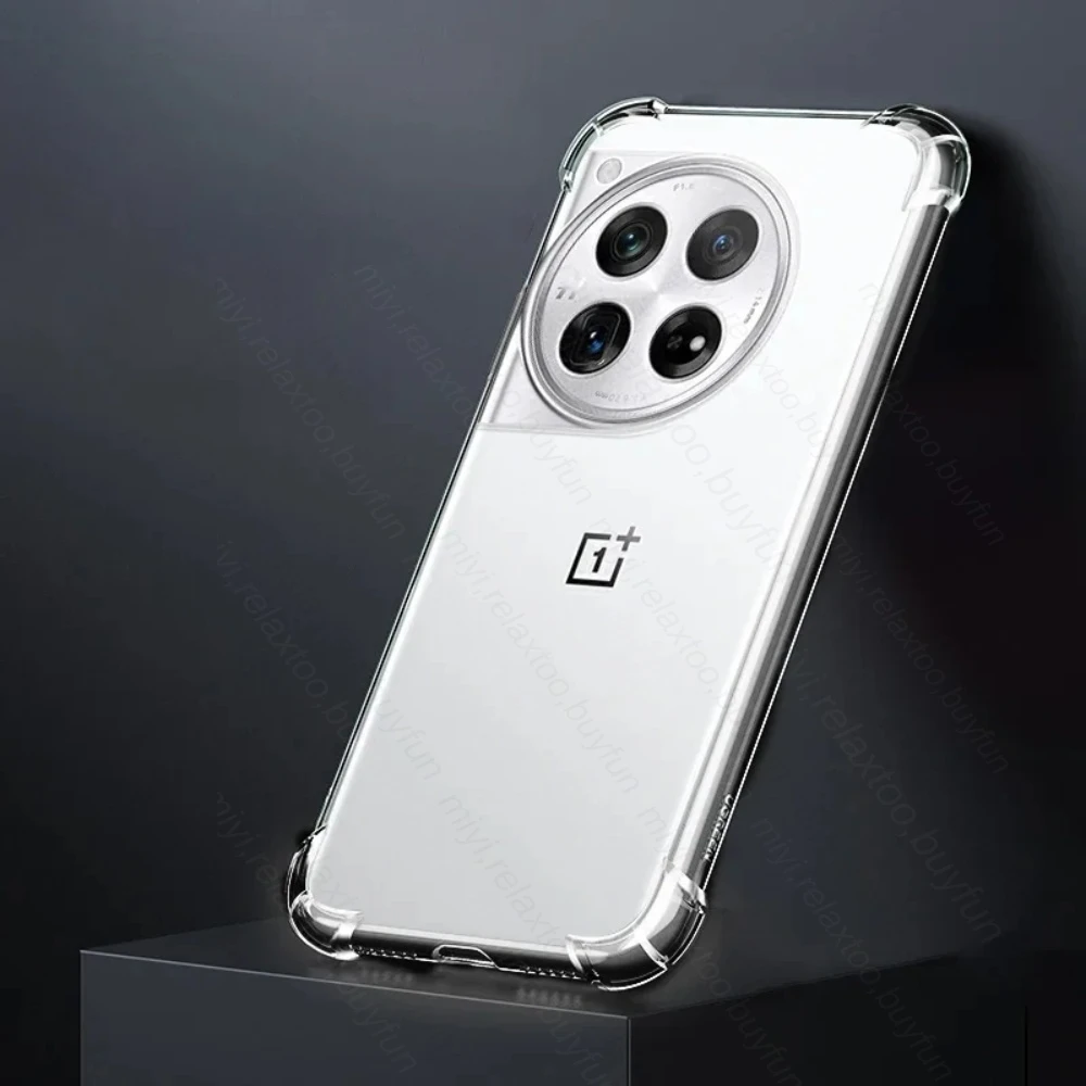 Transparent Airbags TPU Soft Case For OnePlus 12 5G Camera Protect Shockproof Coque On OnePlus12 One Plus 12 Plus12 1+12 6.82