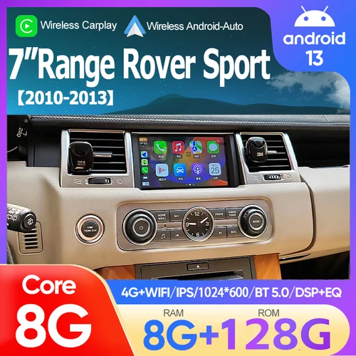 Para Range Rover Sport 2010 2011 2012 2013 Android 13 8G 128G reproductor Multimedia Carplay navegación GPS pantalla táctil BT Radio de coche