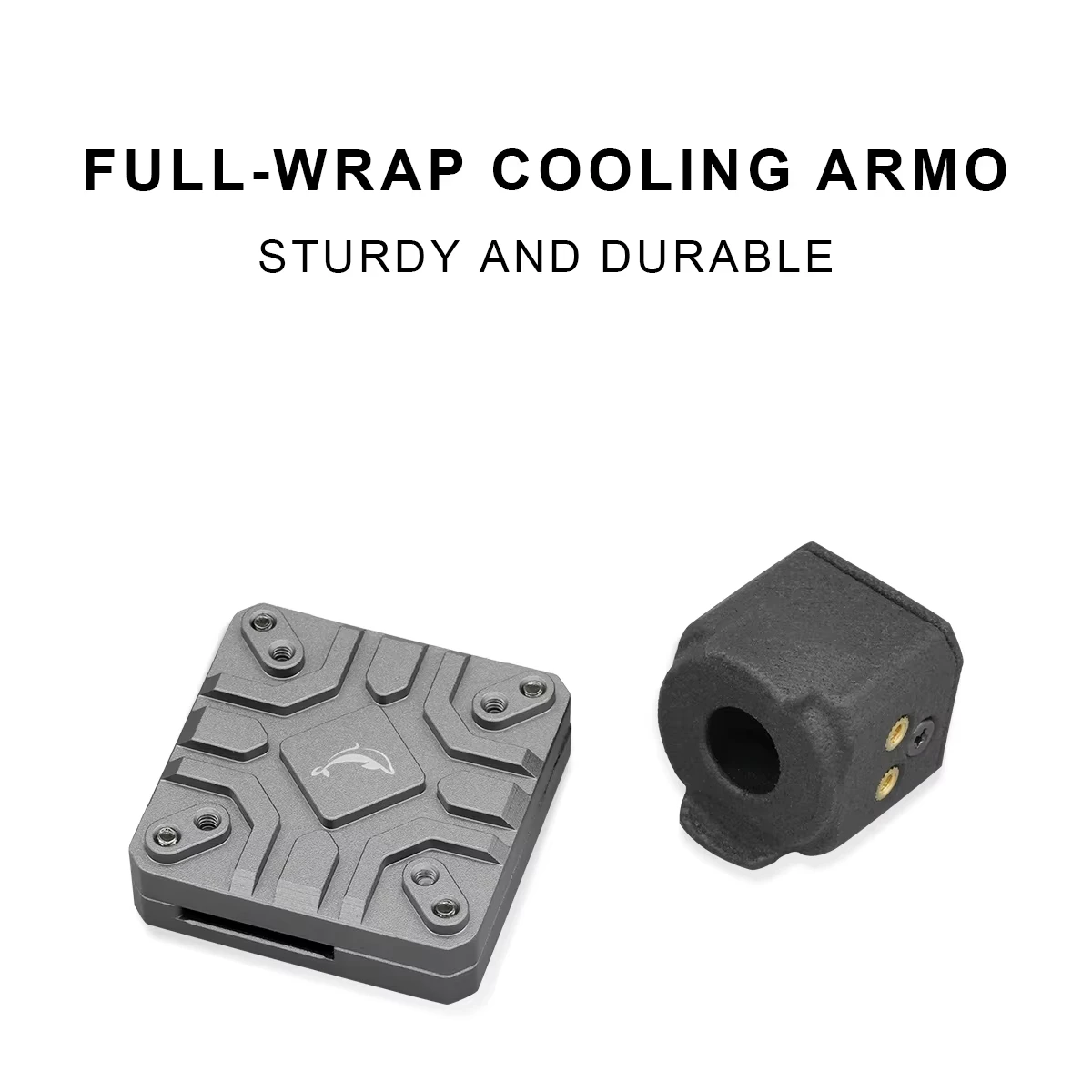 Dolphinrc caixa de dissipador de calor de alumínio para dji o4 unidade de ar lente capa peças modificação transmissão imagem dissipação aquecimento fpv