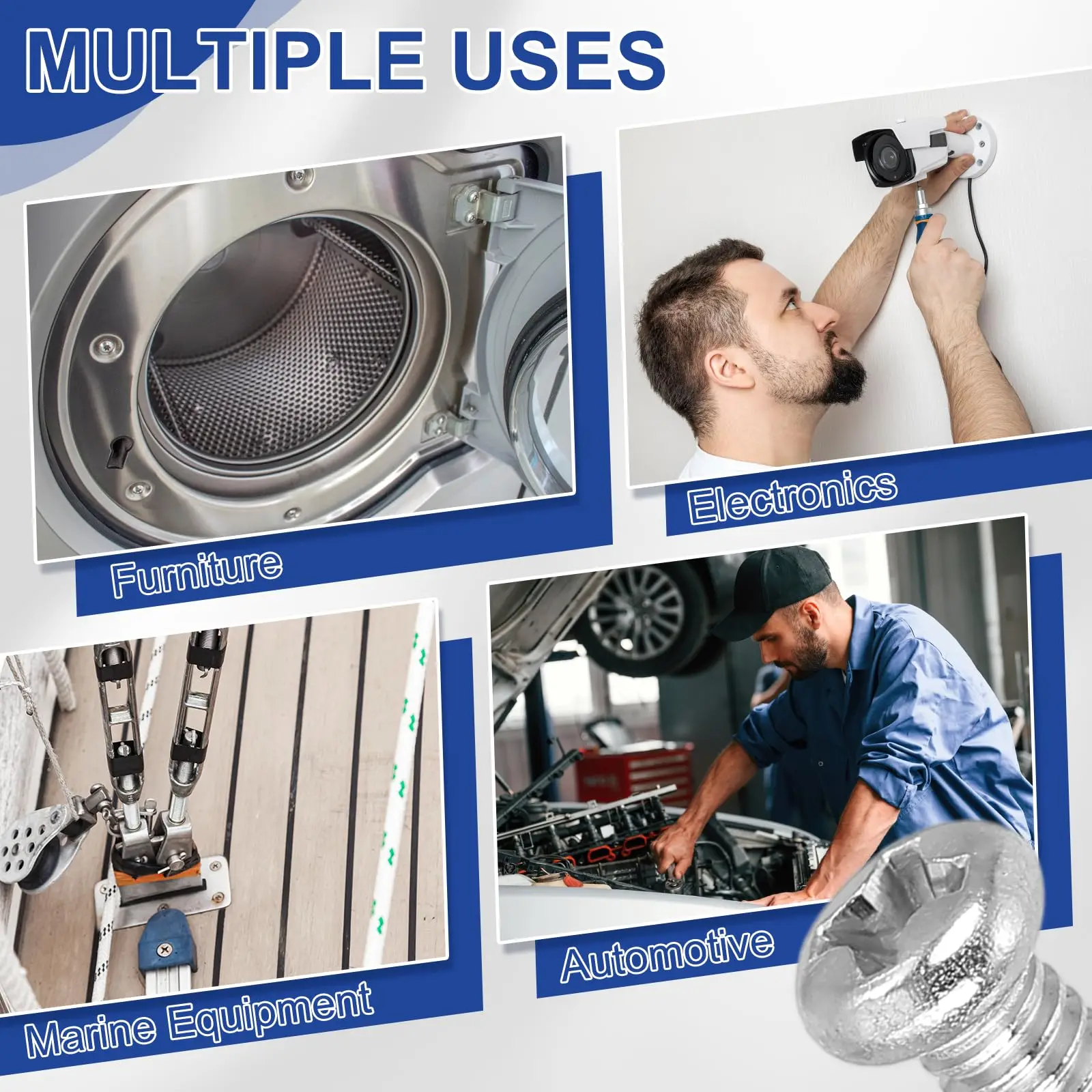 M2 M2.5 M3 صغير مايكرو 316 الفولاذ المقاوم للصدأ فيليبس الترباس المسمار للإلكترونيات الكمبيوتر المحمول الهاتف كاميرا اللعب إصلاح السيارات