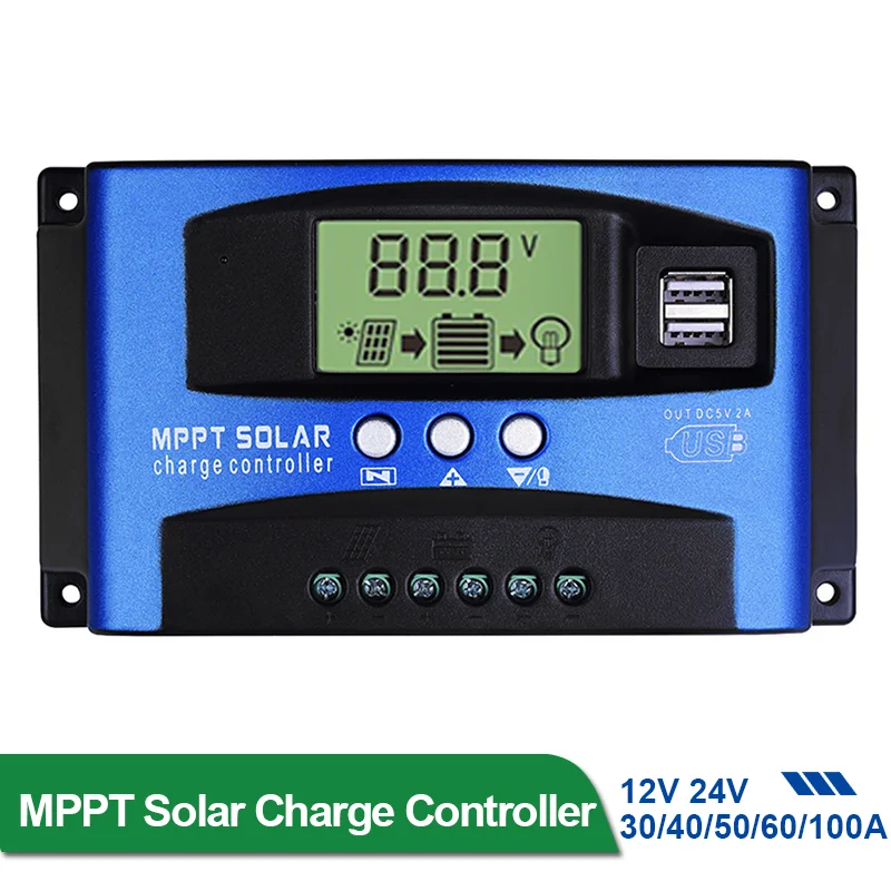 Mppt Charge Controller - 30/40/50/60/100A MPPT Solar Charge Controller Dual