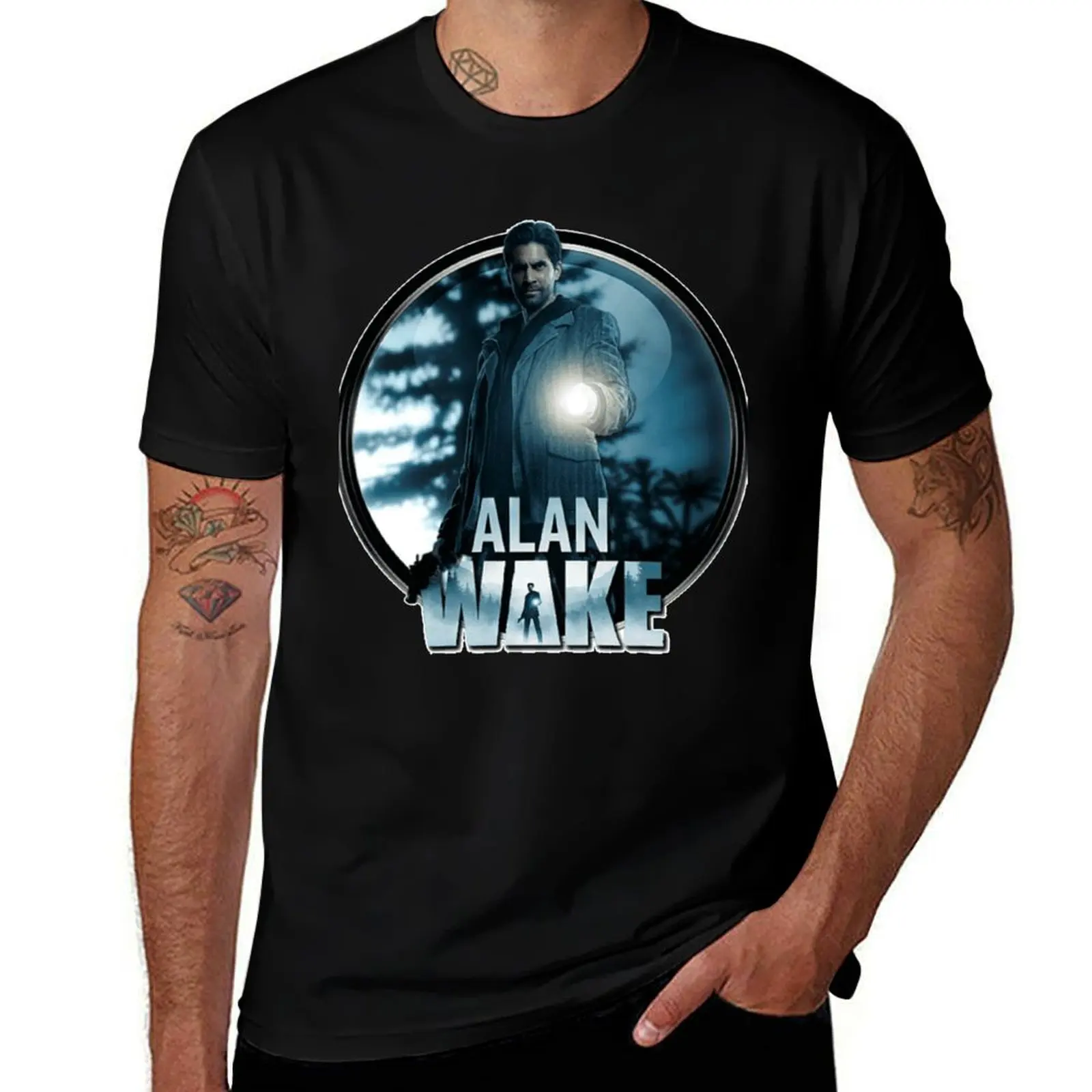 Bright Falls Alan Wake T-Shirt Urban Casual Loose Fit Tee T-Shirt