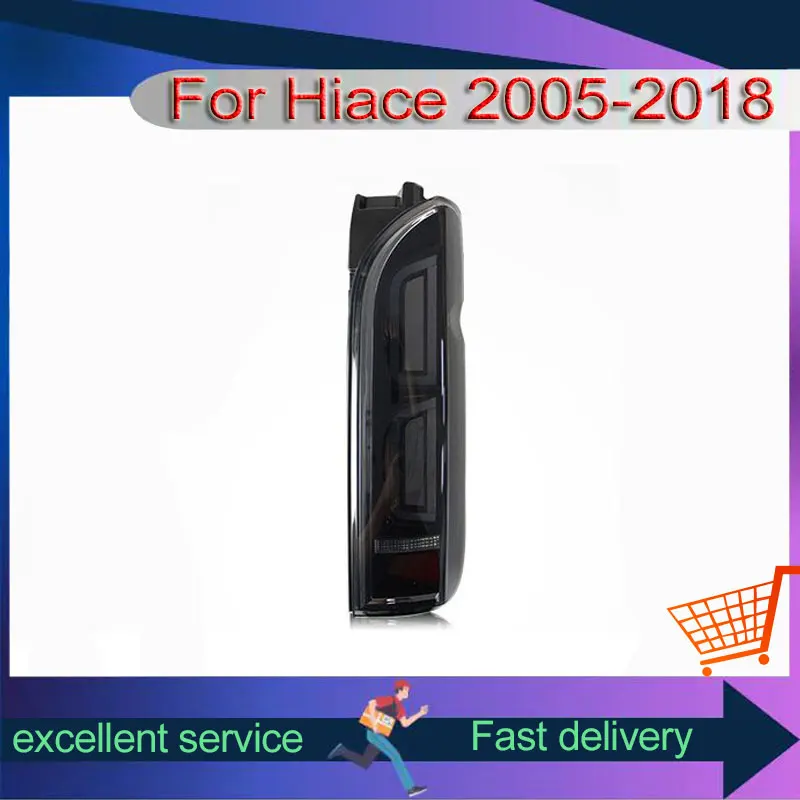 

Автомобильный задний фонарь для Toyota Hiace 2005-2018, светодиодный динамический указатель поворота, стоп-сигналы заднего хода, модифицированные задние фонари, автомобильная сборка