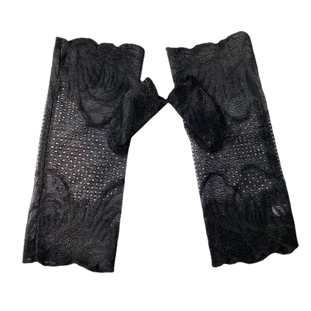 1 Pairs Women's Lace Sunscreen Outdoor Half Finger Driving Gloves Summer Thin Elastic Breathable Bridal Fashion Fingerless 6 1 Pairs Women's Lace Sunscreen Outdoor Half Finger Driving Gloves Summer Thin Elastic Breathable Bridal Fashion Fingerless 6