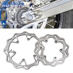 Motorcycle 260MM 220MM Front Rear Brake Disc Rotor Set For KTM EXC EXCF SX SXF XC XCF For Husqvarna TE FE TX FX TC FC 125-530cc
