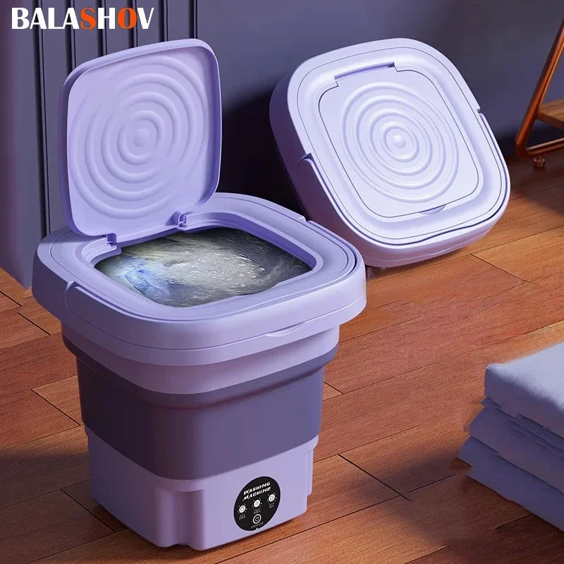 Portable Small Folding Washing Machine Bucket for Clothes Socks Underwear Cleaning Washer Portable Small Travel Washing Machine