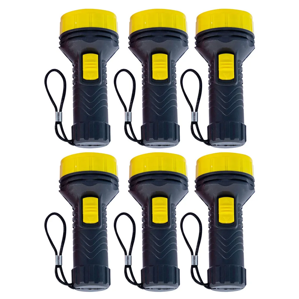6Pcs Small Flashlights for Children LED Mini Flashlight Set ABS Material Easy Carry Bright Light for Home Emergency Outdoor