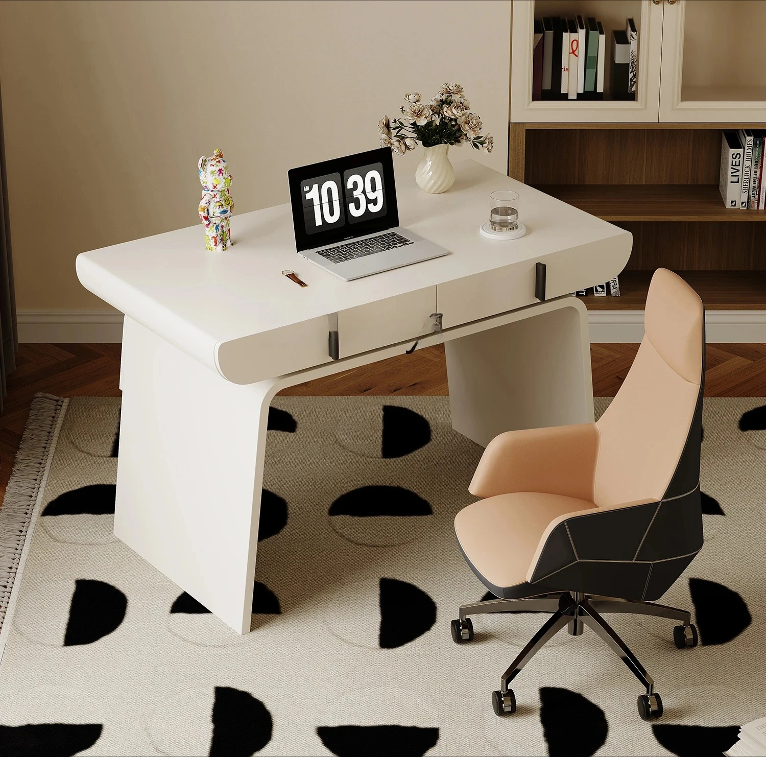 TT French Cream Style Model 1.2 M Desk Light Luxury High-Grade Small TTpartment Home Computer Desk