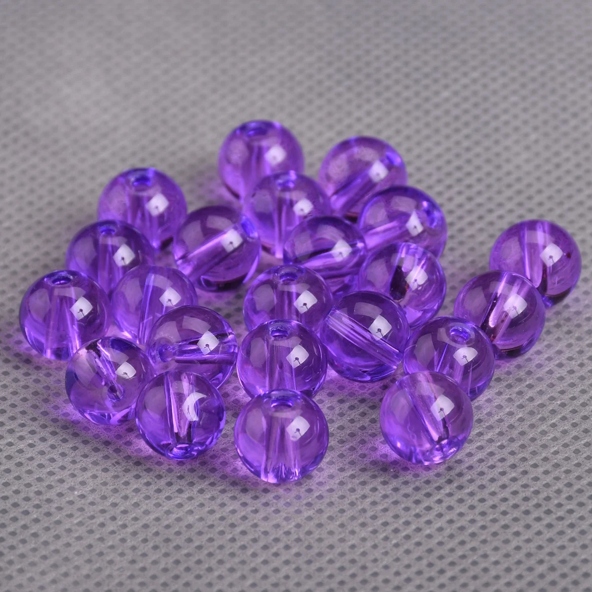 20pcs Round 9mm Violet Coated Crystal Glass Loose Beads Wholesale Lot For Jewelry Making DIY Crafts Bracelet Findings