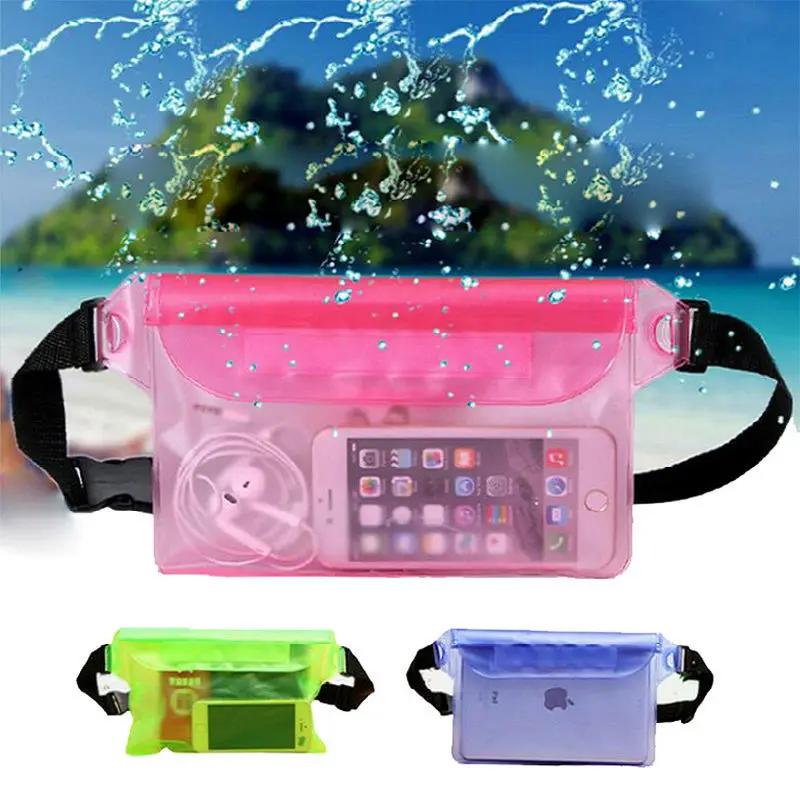 

Waterproof Swimming Bag Ski Drift Diving Shoulder Waist Pack Bag Underwater Mobile Phone Bags Case Cover For Beach Boat Sports