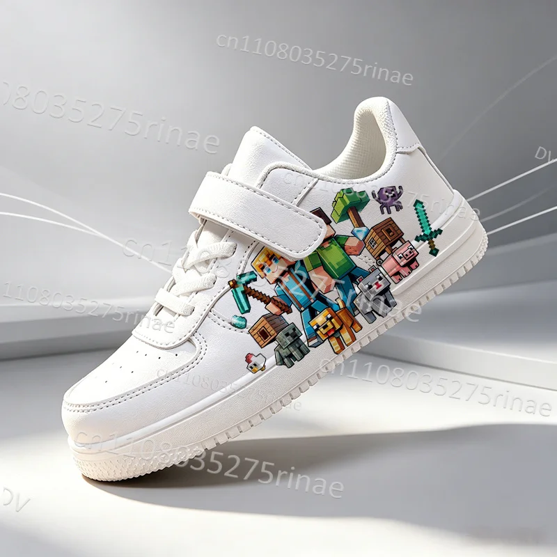 2026 New M-Minecrafts Teenager Kids Running Shoes for Boys Girls Selection Breathable Leisure Low Top Sneakers Shoes Gift view 4
