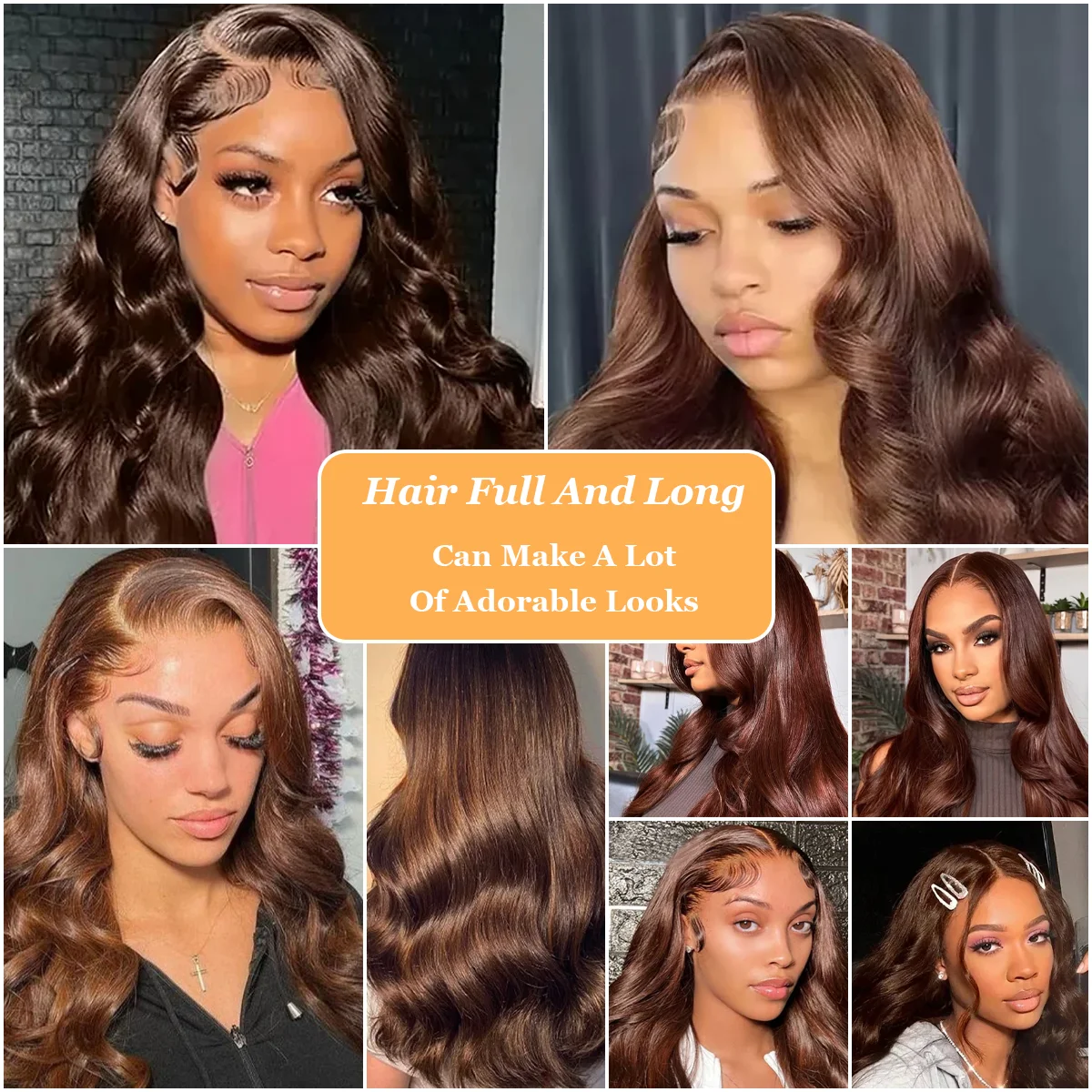 شعر مستعار بدانتيل أمامي شفاف عالي الدقة 13 × 6 بطول 36 بوصة وكثافة 220% # 4 باروكات شعر بشري برازيلي حقيقي بلون الشوكولاتة للنساء