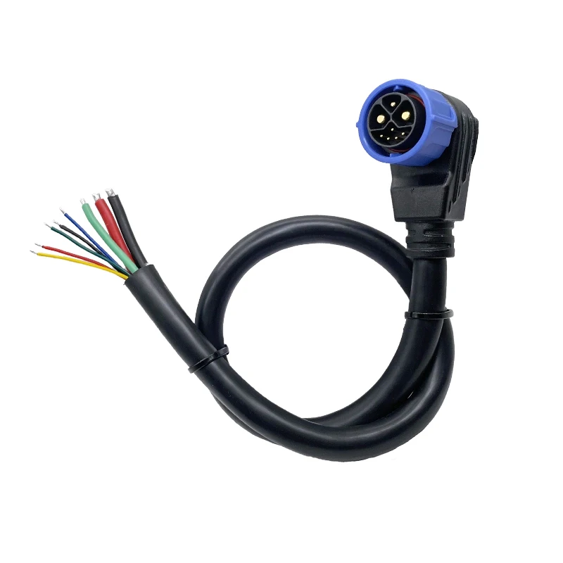 M25 2+1+5 Lithium-Batterie Selbstverriegelnder Steckverbinder Wasserdichtes E-Bike Stromkabel 8-Pin Elektrofahrzeug Ladeanschluss Kabel