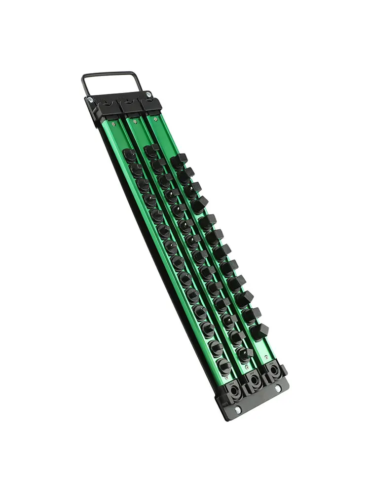 3 pz/set 360 Gradi Presa Girevole Organizzatore 1/4 pollici 3/8 pollici 1/2 pollici Presa Clip Rail Holder Presa Organizzatore ABS metallo