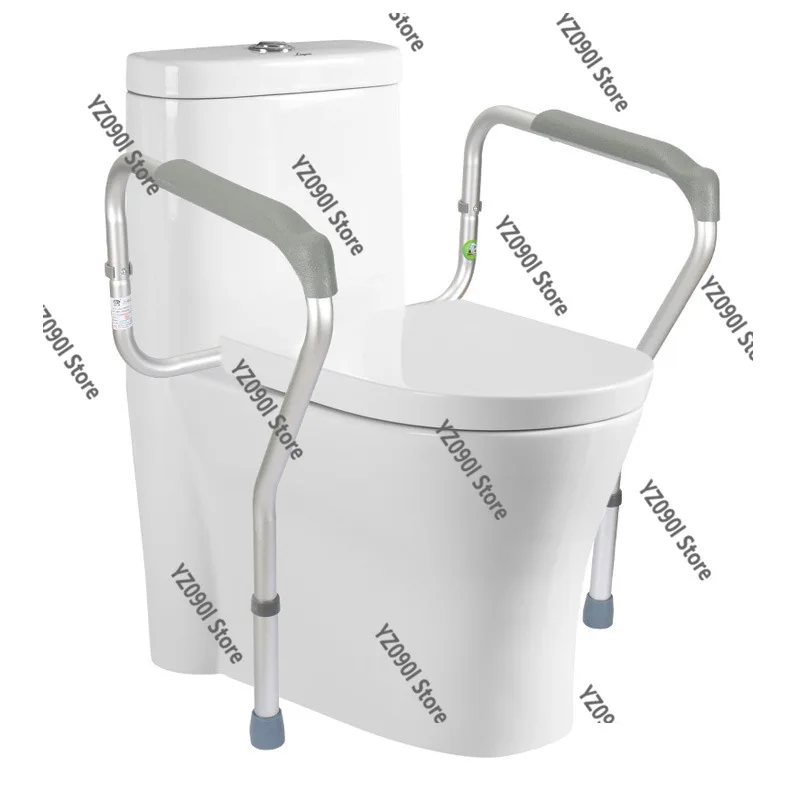 

Elderly Bathroom Toilet Guardrail Punch-free Anti-slip Aluminum Alloy Armrest