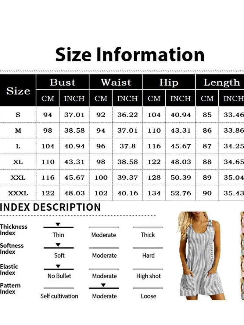 여름 패션 스트라이프 패치워크 출퇴근용 U넥 민소매 포켓 백 버튼 캐주얼 스트레이트 슬리밍 미니 드레스 여성 5JL9