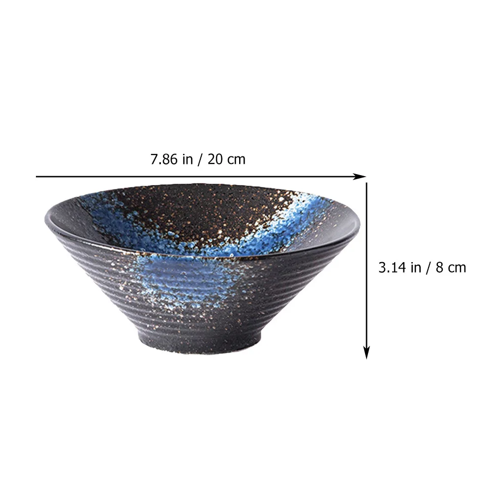 

3pcs 300Ml Japanese Style Bowl Ceramic Ramen Bowl For Soup Noodle Salad Food Serving Tableware Kitchen Restaurant Use