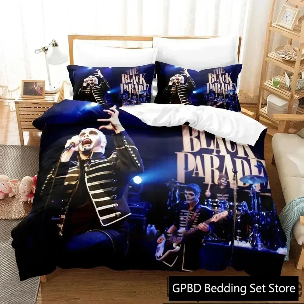 3D Print My Chemical Romance Bedding Set Boys Girls Twin Queen King Size Duvet Cover Pillowcase Bed boys Adult