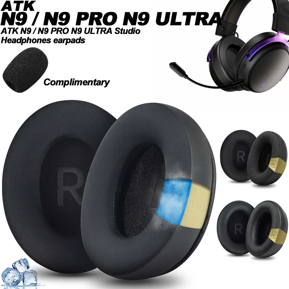 Earphone pads For ATK N9 / N9 PRO N9 ULTRA replacement Earpads headphones Earmuffs Soft cloth Memory Covers Sponge Protein