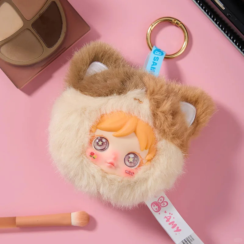 ايمي مرآة ماكياج صغيرة الفينيل أفخم صندوق أعمى لعبة عصرية لطيف دمية حقيبة قلادة المفاتيح الديكور صندوق غامض مفاجأة هدية