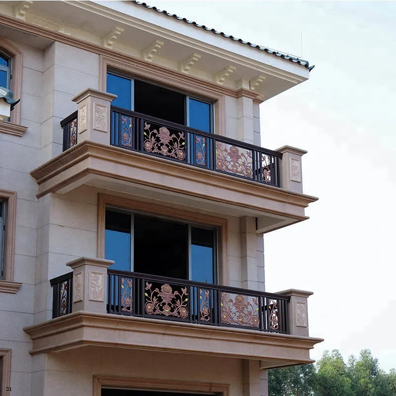 تخصيص سلامة منزل شرفة درابزين تصاميم الدرابزين الألومنيوم في الهواء الطلق