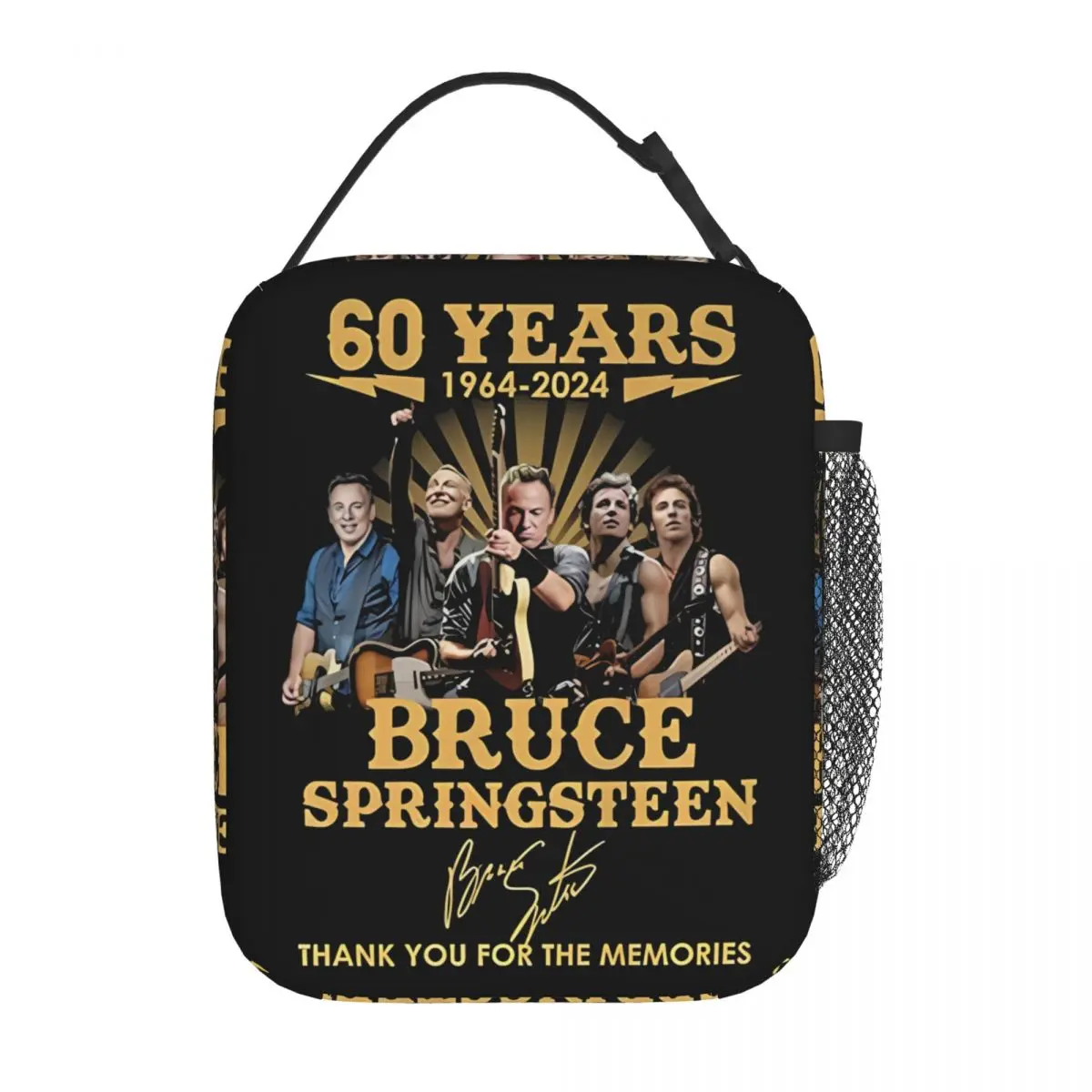 2024 The Boss Music Tour Bruce Springsteens 60 Years Merch Insulated Lunch Bag For Food Box Portable Cooler Thermal Lunch Boxes