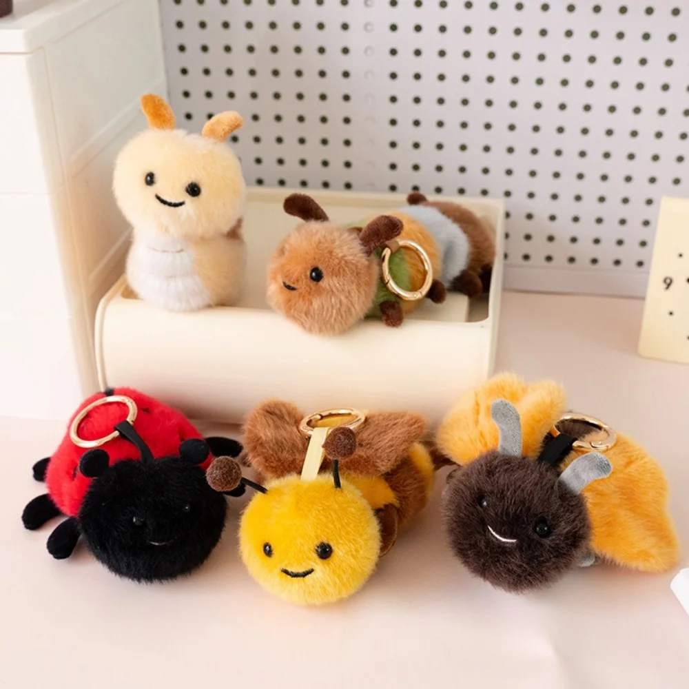 

Cartoon Potted Plant insect Stuffed Plush Toy Creative Fruit Flower Tree Snail Bee Bag Decor Hanging Ornament