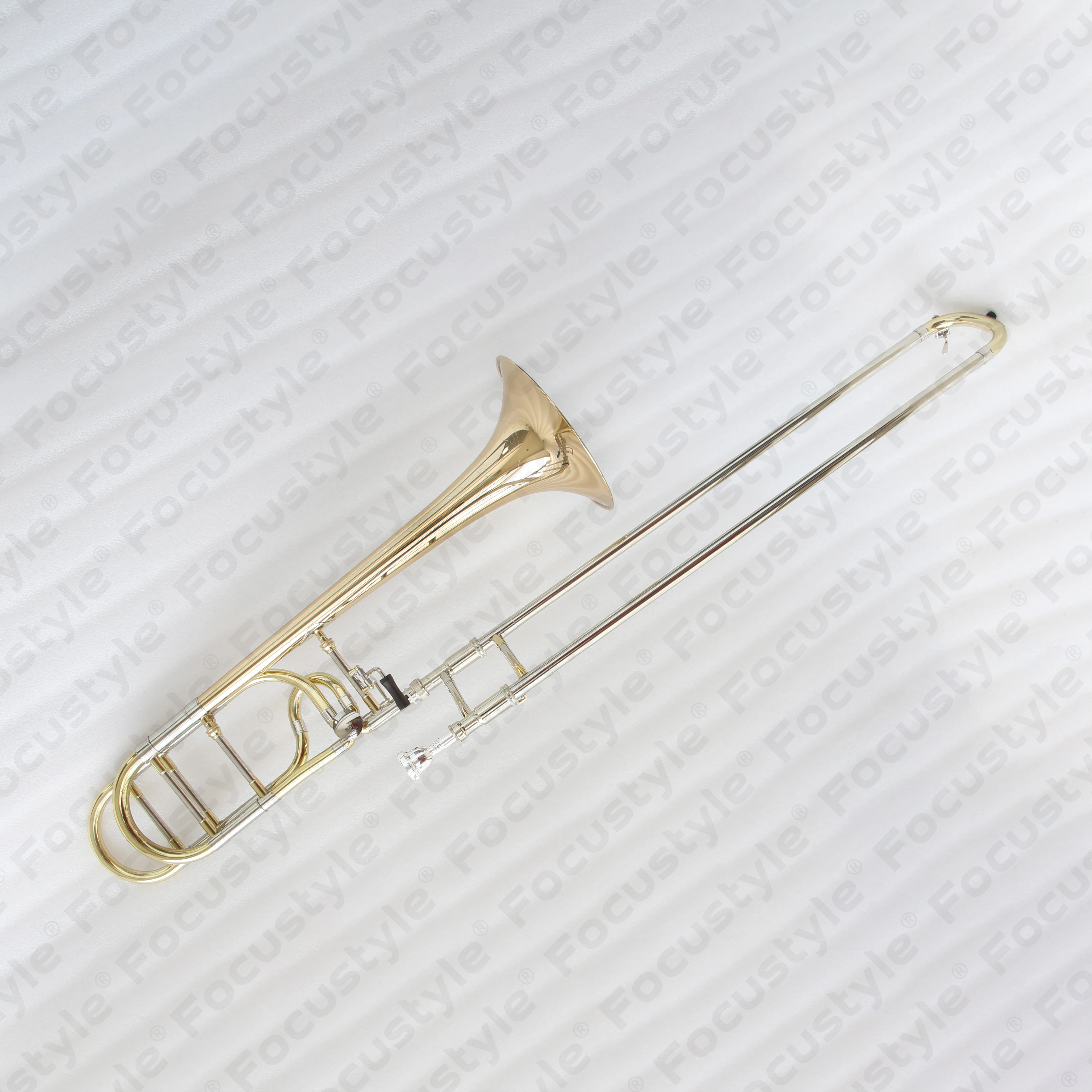 High-End Professional Bb/F Tenor Trombone with F Attachment Made From Durable Brass Material