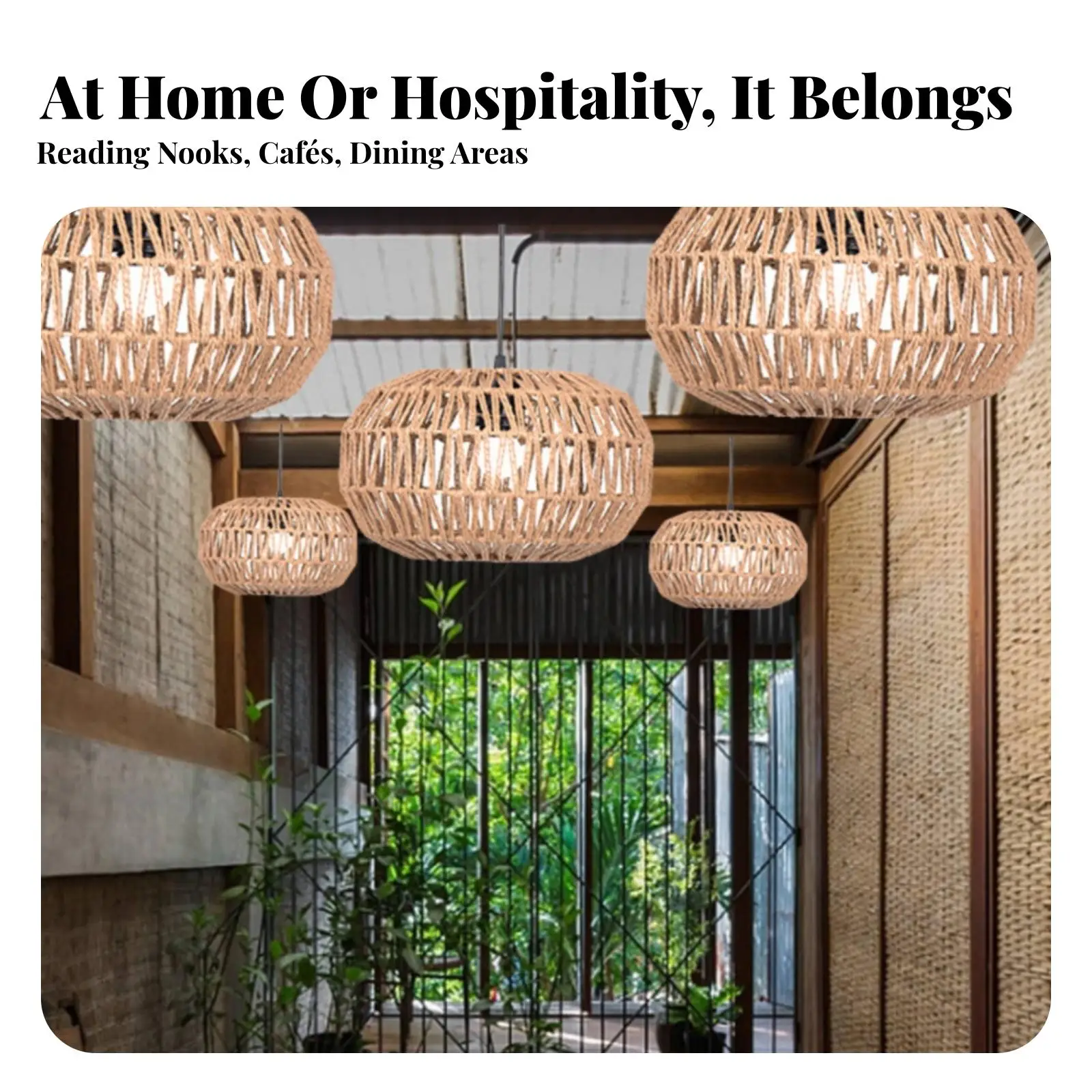 Woven Paper Lampshade Handmade Woven Lamp Shade Drum Lampshade with Cord Farmhouse Lighting Environmentally Friendly