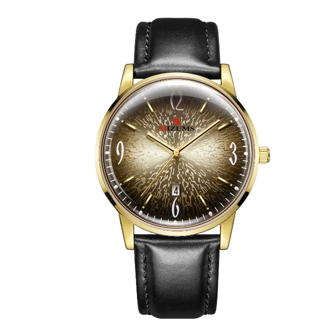 

Business Men's Wristwatch with Pointer Style Circular Dial, Simple, Atmospheric, Fashionable, Foreign Trade Quartz Watch