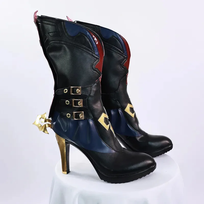 متوفر في المخزون زي Genshin Impact مجموعة كاملة من ملابس لعب الأدوار بدلة Chasca شعر مستعار كوسبلاي Shoes6;d'3,h'7.b;