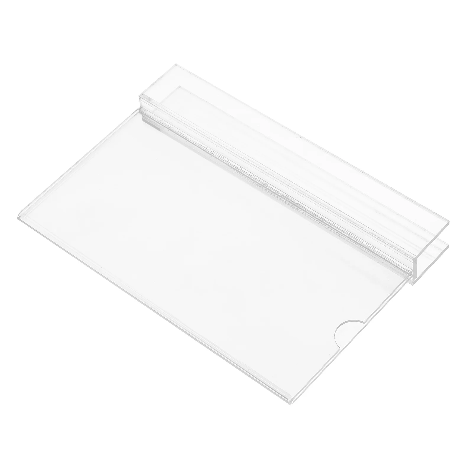 

Acrylic Name Plate Holder Clear Desktop Card Rack Office Name Tag Holder for Schools Hospitals Workplaces Display Nameplate