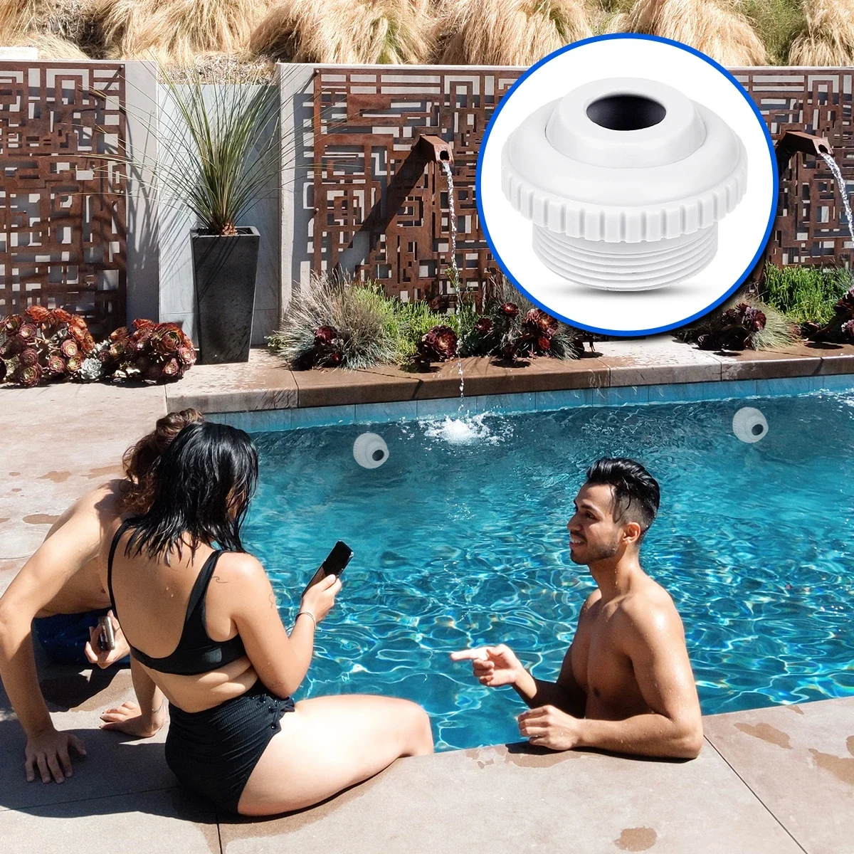 3/2/1PCS Swimming Pool Spa Return Jet Spout Adjustable Water Inlet Outlet Massage Nozzle Bathtub Pipe Connector Pool Accessories