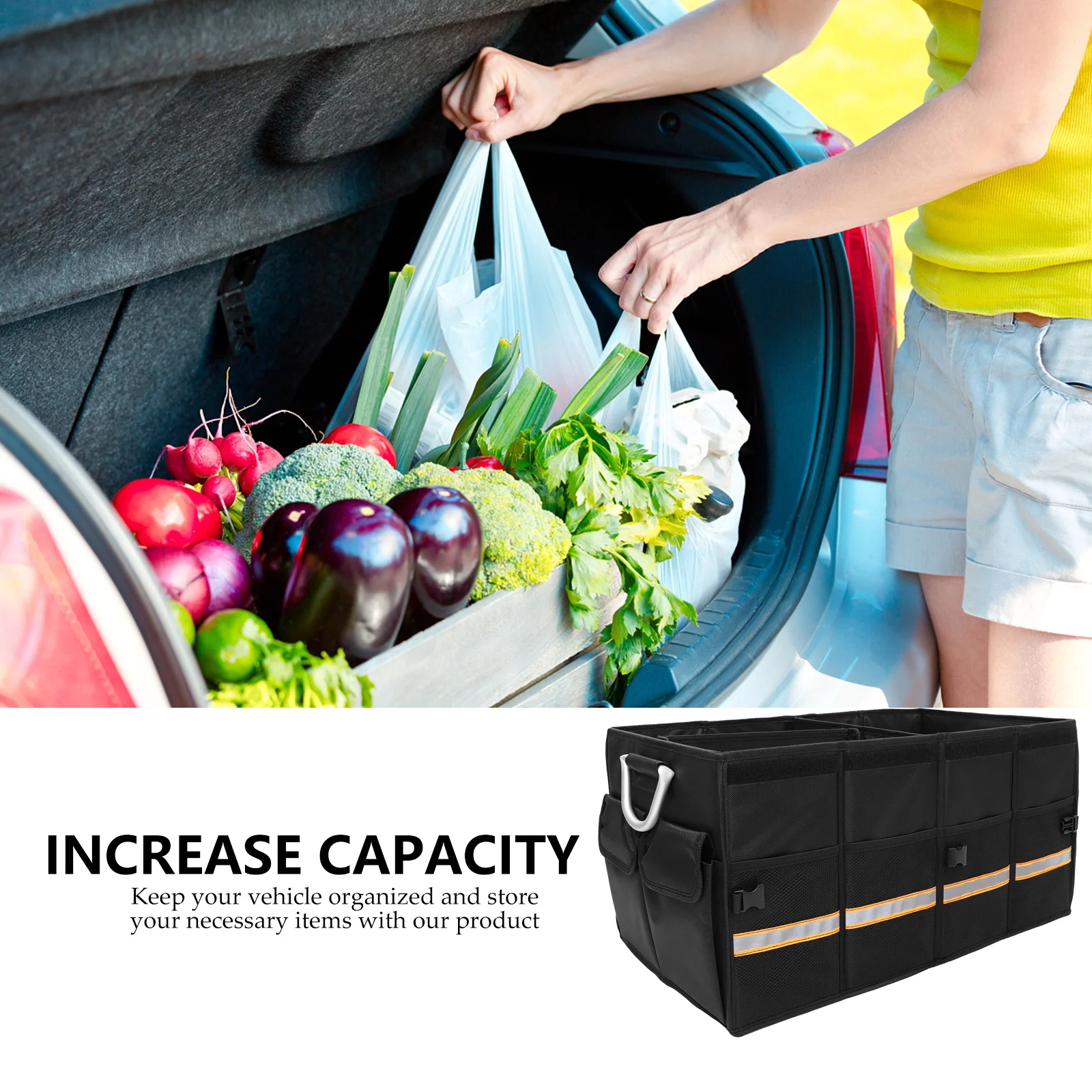 

Storage Box Oxford Cloth Trunk Organizer For Truck Suv Trunk Storage Organizer Backseat Car Sundries Case Car Accessories