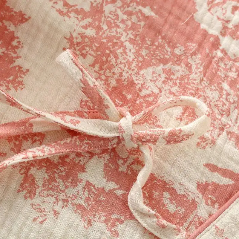 

Одежда для сна в национальном стиле, одежда для женщин, четырехсезонный тонкий хлопковый длинный брюки с рукавами, кимоно, халаты, домашний костюм Pama