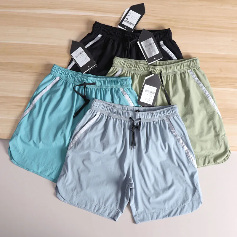 

Cool Feeling Breathable Men's Elastic Waist Straight Leg ort Pants Summer Faion Urban Sle Daily Wear Lightweight ...