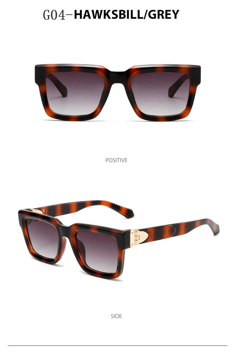 Millionär Quadratische Sonnenbrille Männer Vintage Luxus Sonnenbrille 2025, trendige Mode Gläser Gafas De Sol Hombre Lunette Soleil Femme – Detail 19